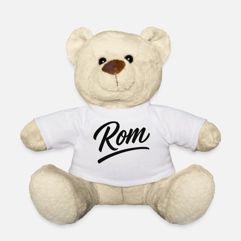Sous-ligne de lettrage en écriture Rom - Nounours - blanc