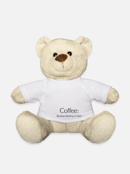 Coffee because Murder is wrong - Teddy - Weiß