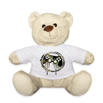 Camouflage Gamer Gaming - Nounours - blanc - Devant