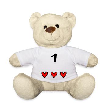 1. 1 year. 1st ANNIVERSARY. 1 YEAR ANNIVERSARY ANNIVERSARY. A - Teddy Bear - white - Front