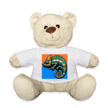 chameleon - Teddy Bear - white - Front