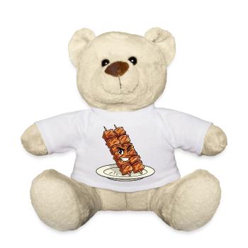 Grilled skewer hero - Teddy Bear - white - Front