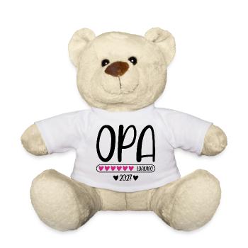 Opa 2027 loading Herzchen Ladebalken - Teddy - Weiß - Vorne