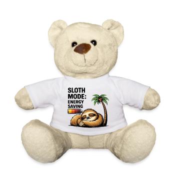 Paresseux endormi sous la paume Batterie faible - Nounours - blanc - Devant