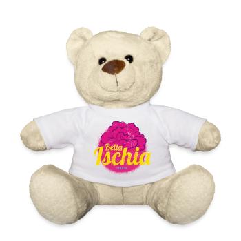 Ischia Oleander Italien Insel Vintage Souvenir - Teddy - Weiß - Vorne