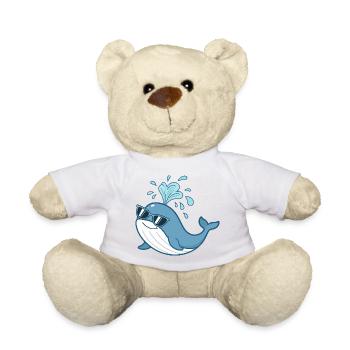 Baleine bleue solaire lunettes - Nounours - blanc - Devant