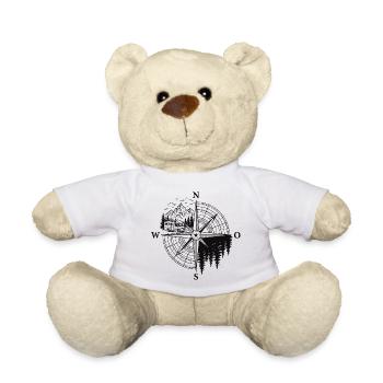Chemise de camping pour camping-car pour les fans de road trip - Nounours - blanc - Devant