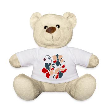 Fleur abstraite - Nounours - blanc - Devant