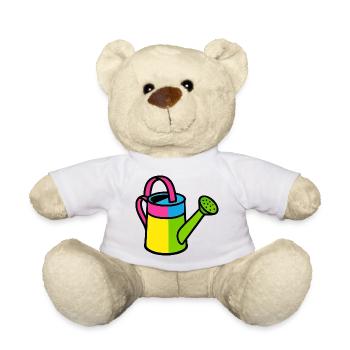 Gießkanne Pop-Art-farbenes Gartenwerkzeug - Teddy - Weiß - Vorne