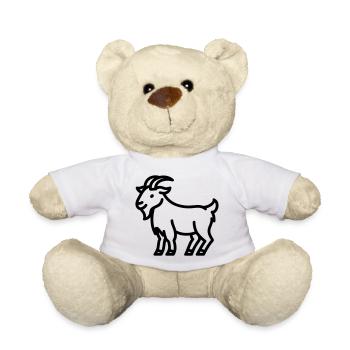 chèvre - Nounours - blanc - Devant