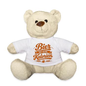 Bier hat keine Kalorien - Teddy - Weiß - Vorne
