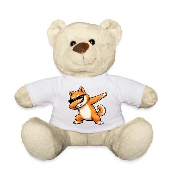 Tamponnement du Shiba Inu - Nounours - blanc - Devant