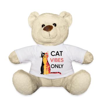 Katzen Vibes Only Design - Teddy - Weiß - Vorne