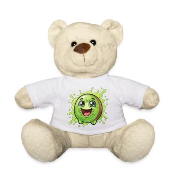 Happy Kiwi Splash Cartoon - Teddy Bear - white - Front