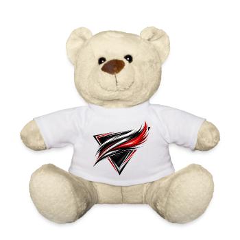 Leotard Design Triangle Red White Sporty Style - Teddy Bear - white - Front