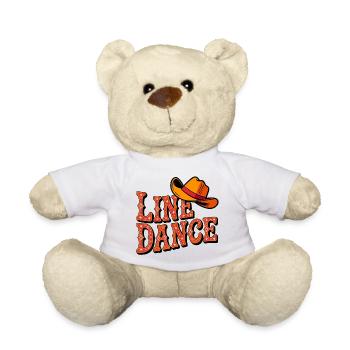 Line Dance Western Cowboy - Teddy Bear - white - Front