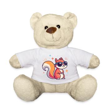 Chic Squirrel Sunglasses - Teddy Bear - white - Front
