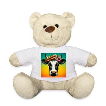 cow - Teddy Bear - white - Front