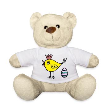 Chicken Chick Egg Easter Easter Egg Kids - Teddy Bear - white - Front