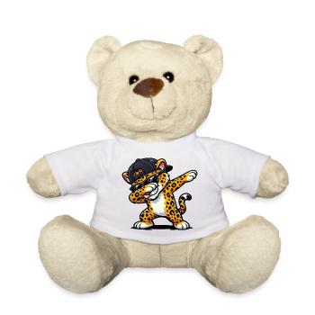 Dabbing Jaguar - Teddy Bear - white - Front