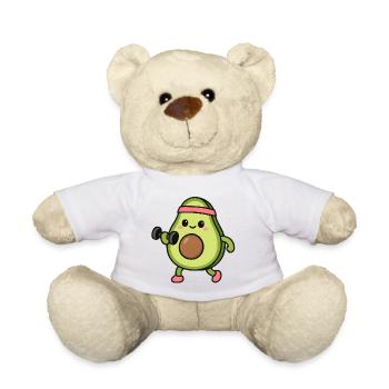 Avocat à la salle de sport - Nounours - blanc - Devant