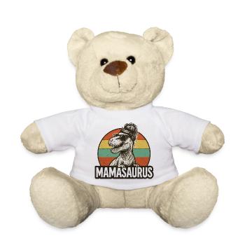 Mamasaurus Mama Mutter Geschenkidee Humor Lustig - Teddy - Weiß - Vorne