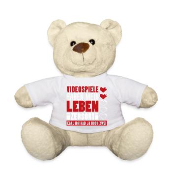 Videospiele haben mein Leben zerstört Gamer - Teddy - Weiß - Vorne