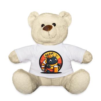 Wurm Bier Lustig - Teddy - Weiß - Vorne