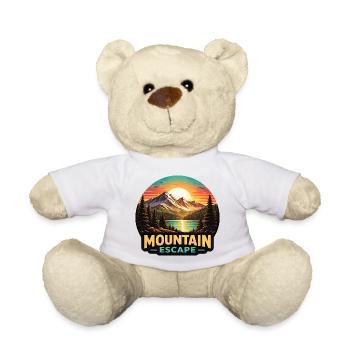 Berglandschaft Sonnenuntergang - Teddy - Weiß - Vorne