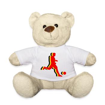 Fussball Belgien Fan Belgium Soccer - Nounours - blanc - Devant