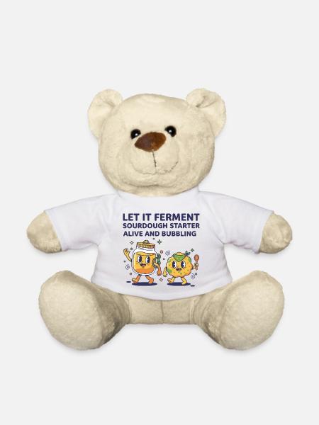 Sauerteig, lass ihn lebendig fermentieren. Starter. - Teddy - Weiß
