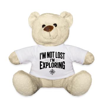 Ich bin nicht verloren, ich erkunde. - Teddy - Weiß - Vorne