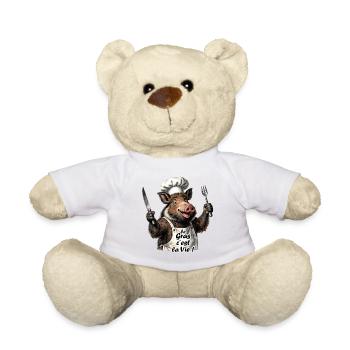 Le Gras, c'est la Vie - Nounours - blanc - Devant