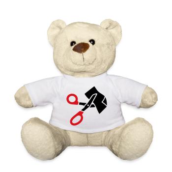 Vêtements Ciseaux Ciseaux de Sauvetage - Nounours - blanc - Devant
