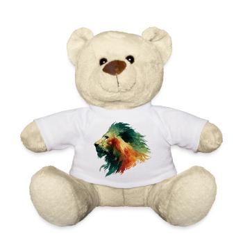 Löwenkopf Wasserfarbe - Teddy - Weiß - Vorne