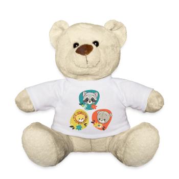 Waschbär Löwe Bär - Teddy - Weiß - Vorne
