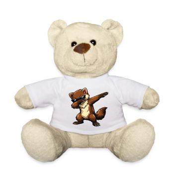 Dabbing Marder - Teddy - Weiß - Vorne