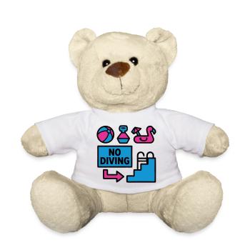 Pool Party Set Summer 90s - Teddy Bear - white - Front