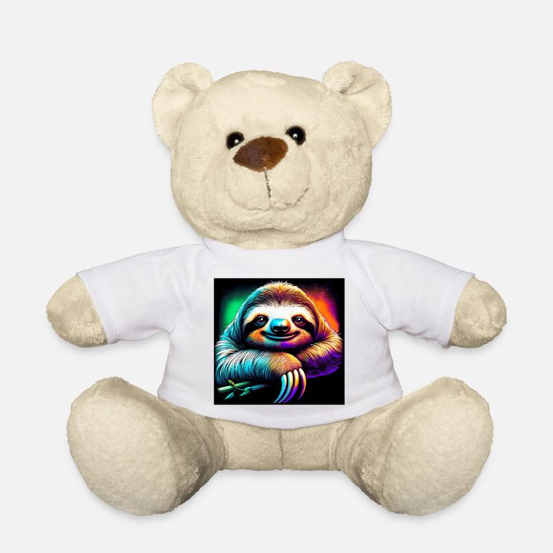 Faultier - Teddy - Weiß