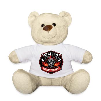 Status 4 Einsatzbereit Logo - Teddy - Weiß - Vorne