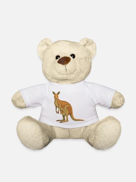 Känguru Familie im Vektorstil - Teddy - Weiß