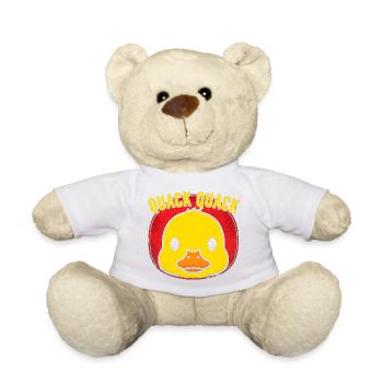 Coin coin-coin canard Pop Art - Nounours - blanc - Devant