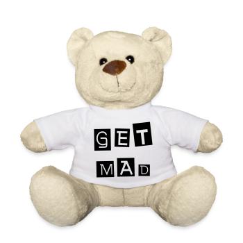 METS-EN COLÈRE Mets-toi en colère Sois un rebelle non-conformiste - Nounours - blanc - Devant
