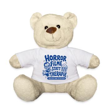 Horror Filme statt Therapie Humor - Teddy - Weiß - Vorne