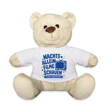 Nachts allein Filme schauen Horror - Teddy - Weiß - Vorne