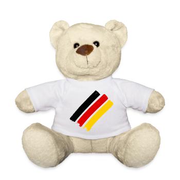 Drapeau allemand - Nounours - blanc - Devant