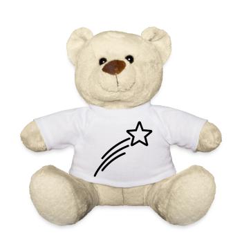shooting star - Teddy Bear - white - Front