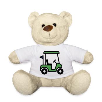 Voiturette de golf Voiture de golf Club de golf Hommes - Nounours - blanc - Devant