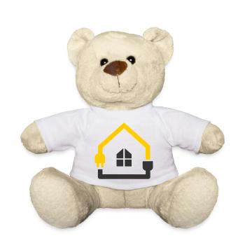 Electrician House Socket Smart Home - Teddy Bear - white - Front