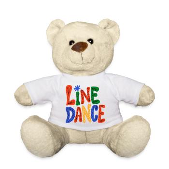 Line Dance Love - Teddy Bear - white - Front